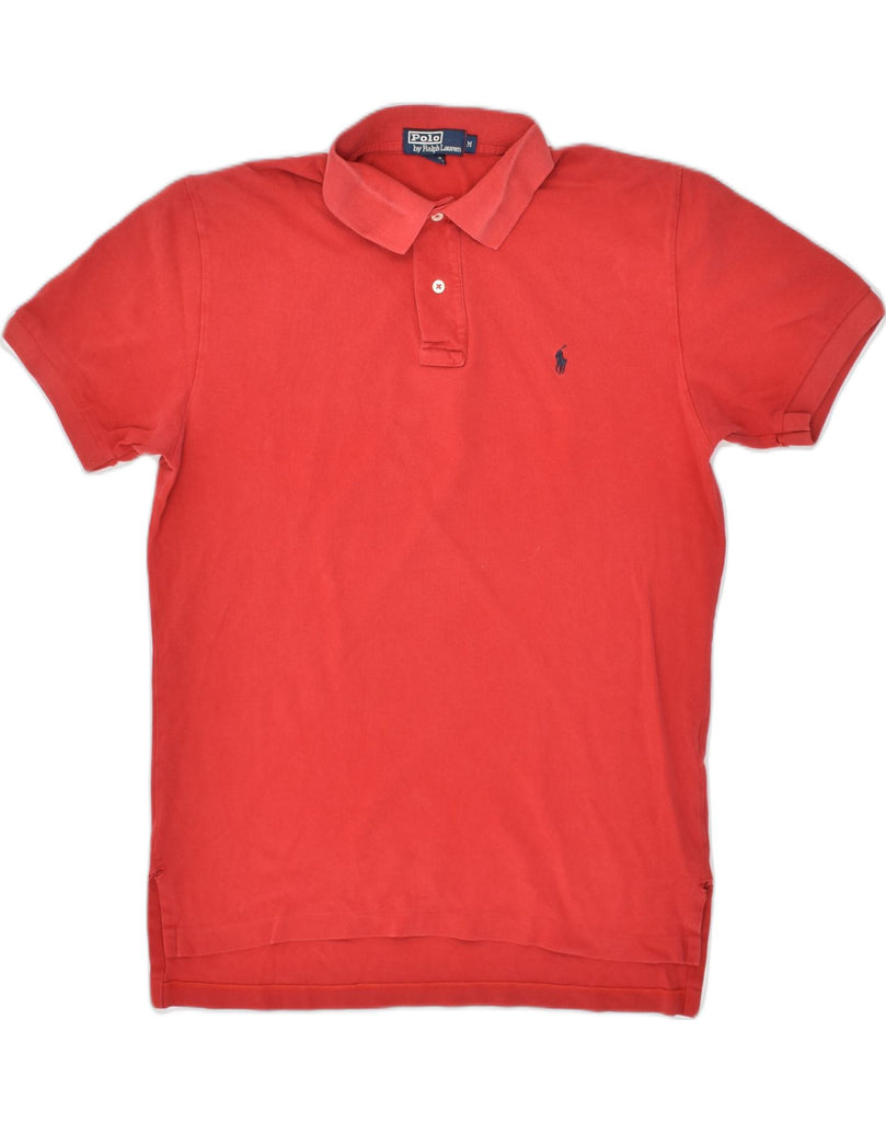 POLO RALPH LAUREN Mens Polo Shirt Medium Red Cotton | Vintage Polo Ralph Lauren | Thrift | Second-Hand Polo Ralph Lauren | Used Clothing | Messina Hembry 