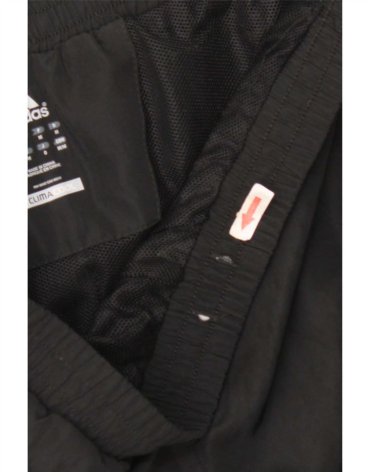 Adidas Mens Climacool Tracksuit Trousers Medium Black Colourblock Polyester
