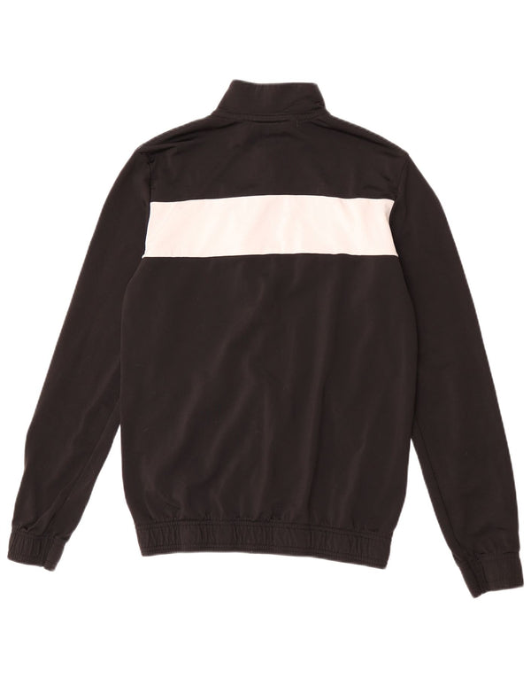 Puma Boys Tracksuit Top Jacket 15-16 Years Black Colourblock Polyester