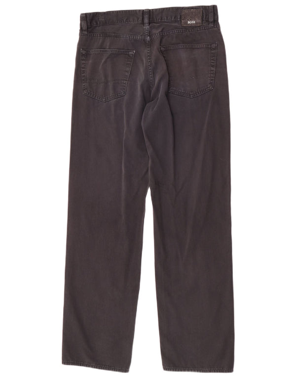 Hugo Boss Mens Straight Jeans W32 L32 Black