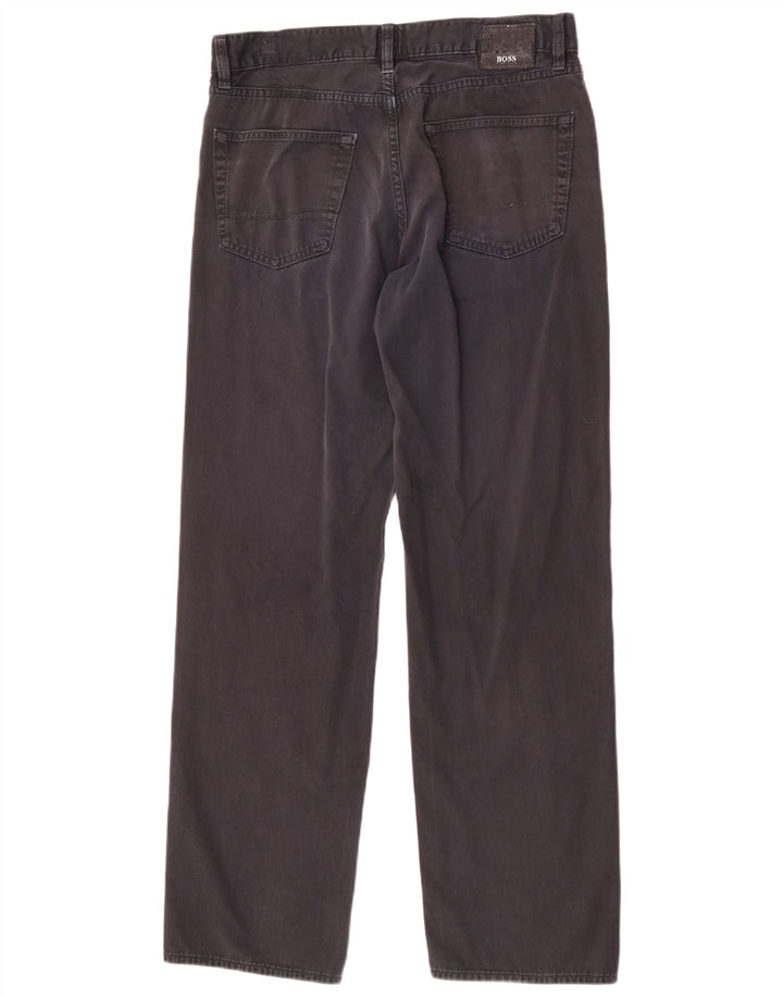 Hugo Boss Mens Straight Jeans W32 L32 Black