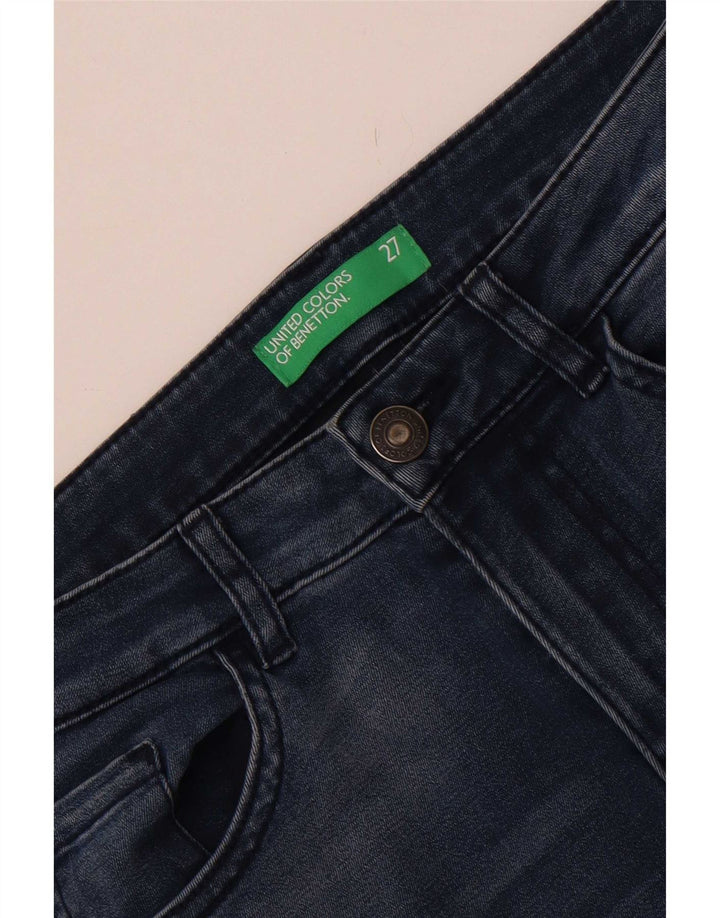 Benetton Womens Skinny Jeans W27 L27 Blue