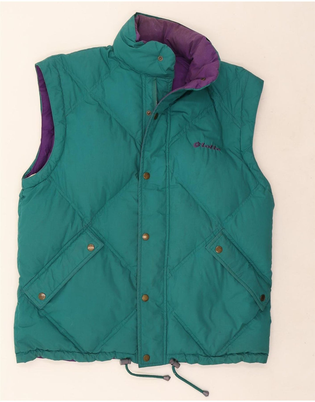 Lotto Mens Reversible Padded Gilet UK 40 Large Purple Polyester