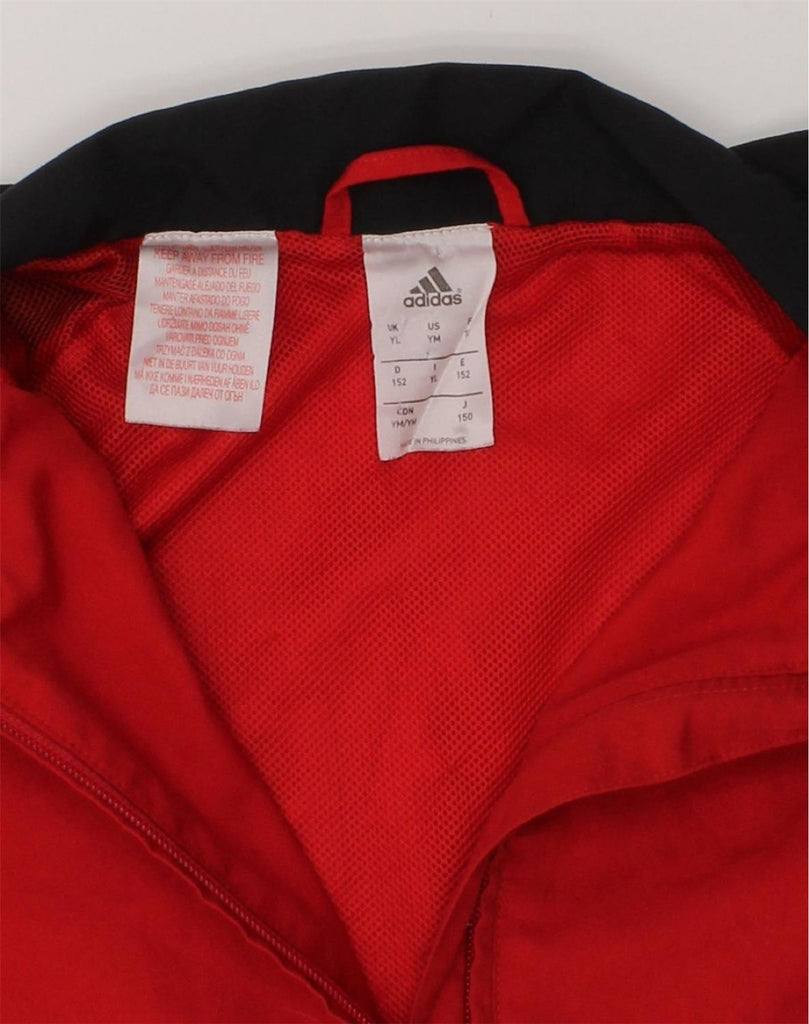 ADIDAS Boys Graphic Tracksuit Top Jacket 11-12 Years Large  Red Polyester | Vintage Adidas | Thrift | Second-Hand Adidas | Used Clothing | Messina Hembry 