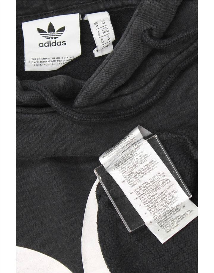 ADIDAS Mens Graphic Hoodie Jumper Medium Navy Blue Cotton Vintage Adidas and Second-Hand Adidas from Messina Hembry 