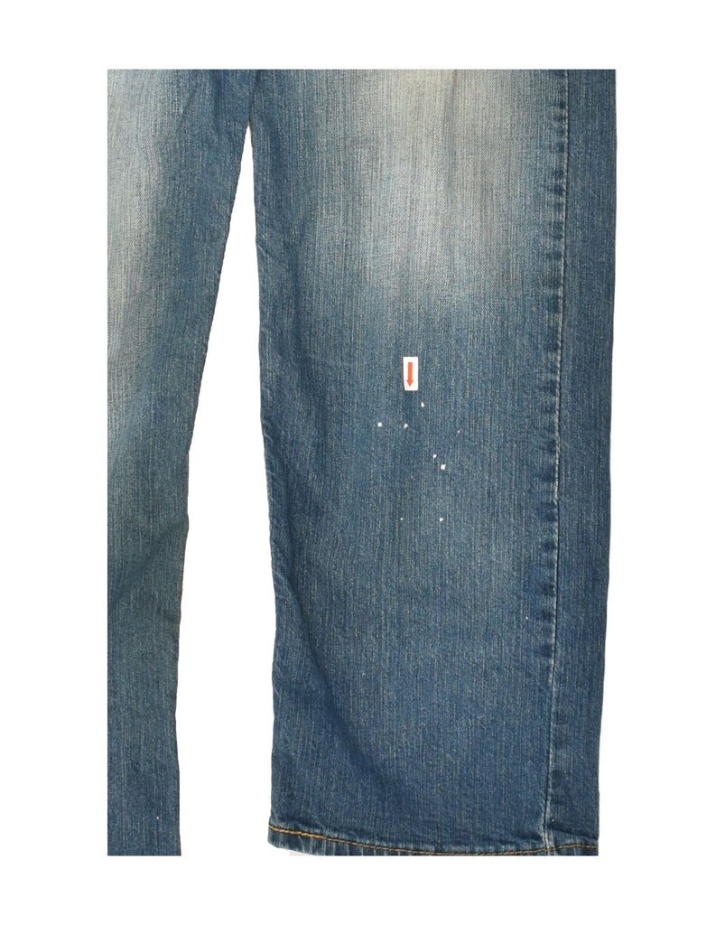 LEVI'S Mens 513 Slim Straight Jeans W34 L34  Blue Cotton | Vintage Levi's | Thrift | Second-Hand Levi's | Used Clothing | Messina Hembry 