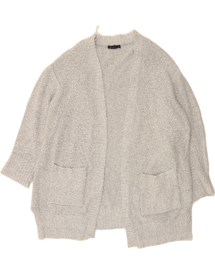 MARKS & SPENCER Womens Oversized Longline Cardigan Sweater UK 18 XL Grey Vintage Marks & Spencer and Second-Hand Marks & Spencer from Messina Hembry 