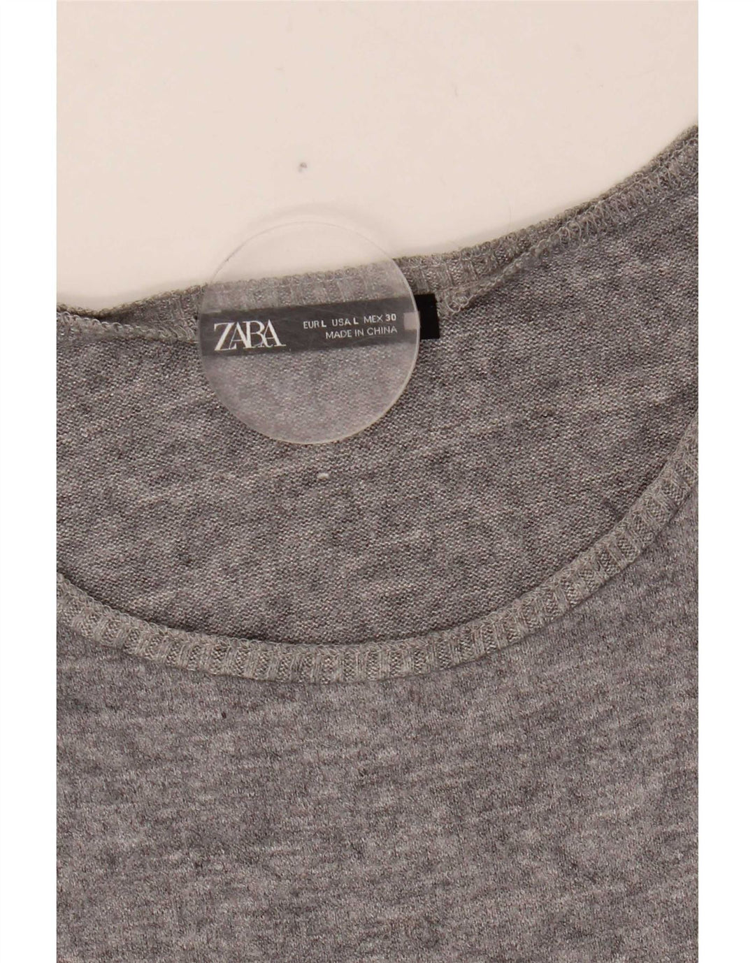 Zara Womens Vest Top UK 16 Large Grey Fair Isle
