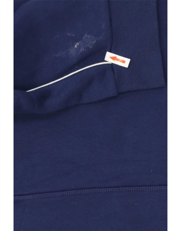 Adidas Mens Hoodie Jumper Medium Navy Blue Cotton