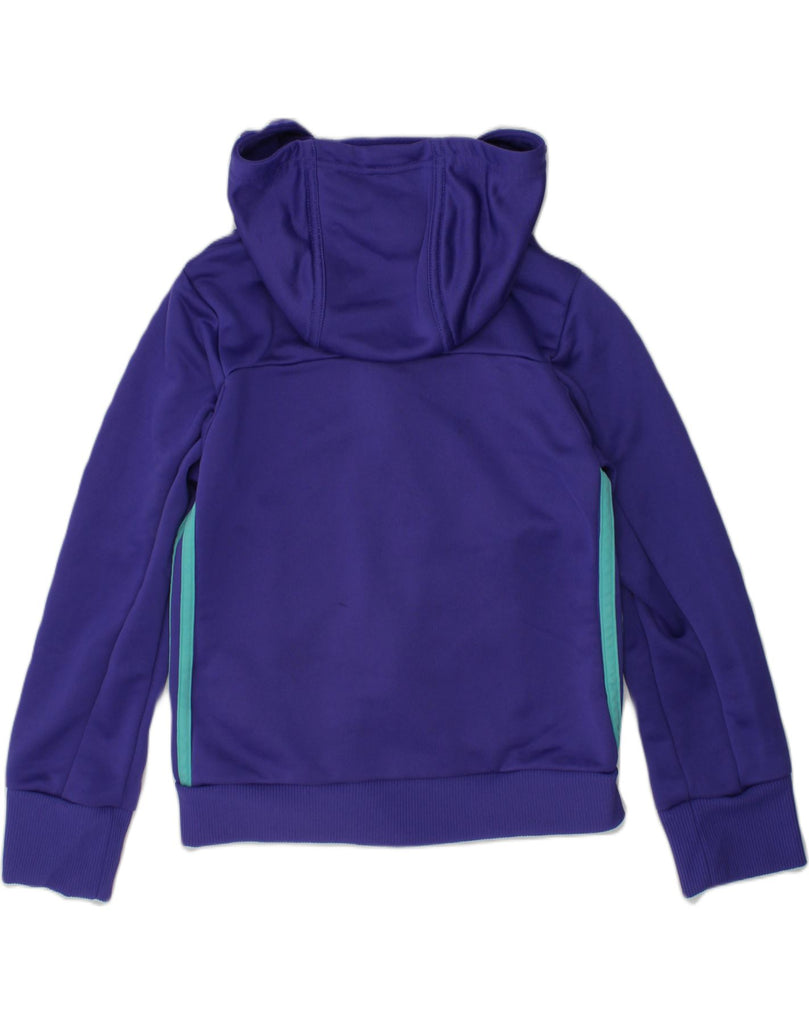 ADIDAS Girls Hooded Tracksuit Top Jacket 7-8 Years XS Purple Polyester | Vintage Adidas | Thrift | Second-Hand Adidas | Used Clothing | Messina Hembry 