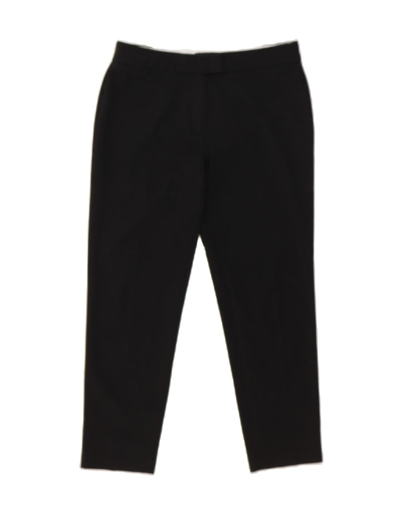 MARKS & SPENCER Womens Straight Cropped Trousers UK 10 Small W30 L24 Black Vintage Marks & Spencer and Second-Hand Marks & Spencer from Messina Hembry 