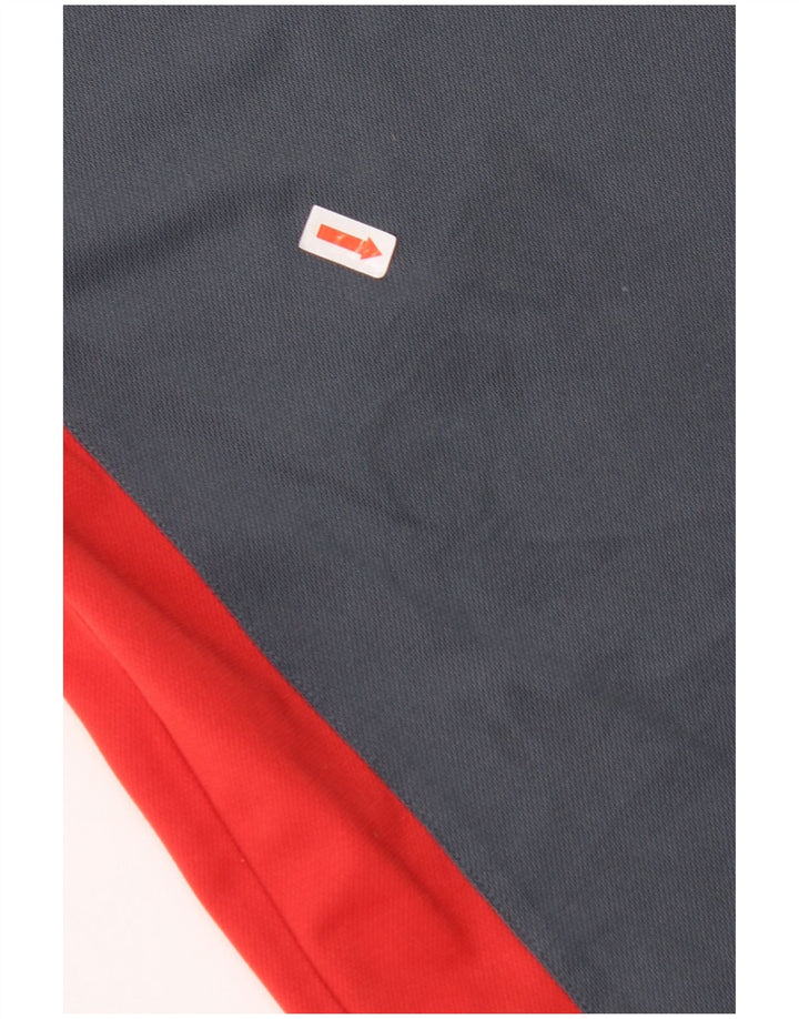 ADIDAS Mens T-Shirt Top Small Grey Colourblock Polyester