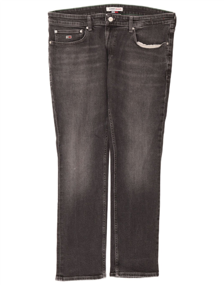 Tommy Hilfiger Mens Slim Jeans W38 L32 Grey Cotton