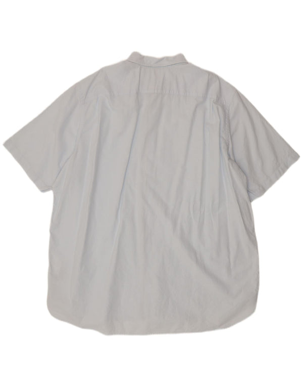 Tommy Hilfiger Mens Short Sleeve Shirt 3XL Blue Cotton