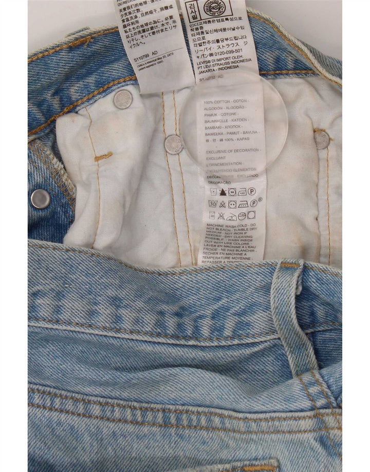 Levi's Womens 501 Distressed Denim Shorts W26 Small Blue Cotton