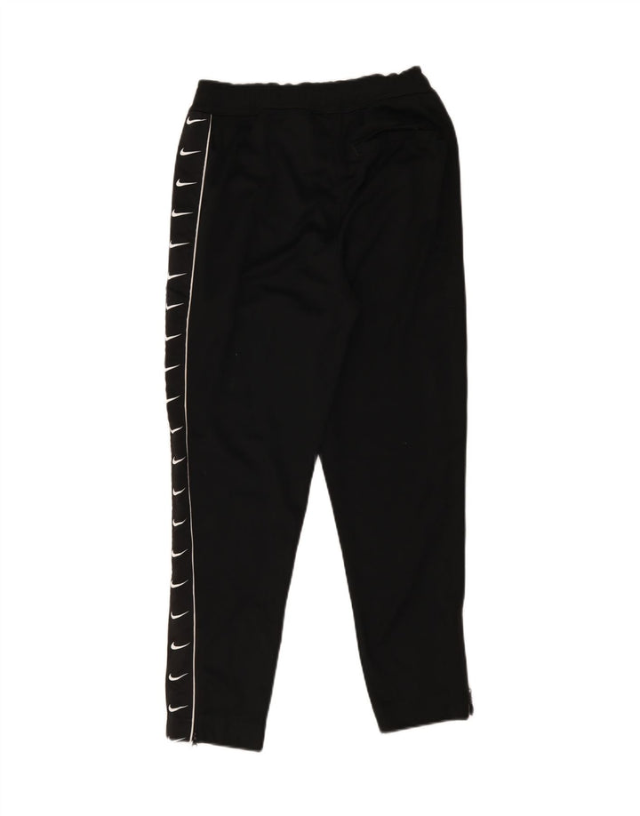 Nike Womens Graphic Tracksuit Trousers UK 10 Small Black Polyester