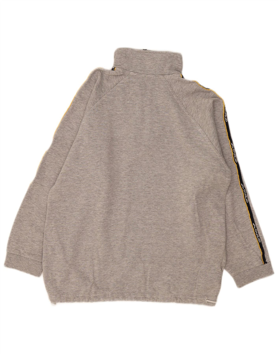 Arena Mens Graphic Zip Neck Sweatshirt Jumper Medium Grey Colourblock