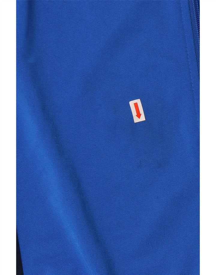 ADIDAS Boys Tracksuit Top Jacket 13-14 Years Large Navy Blue Colourblock Vintage Adidas and Second-Hand Adidas from Messina Hembry 