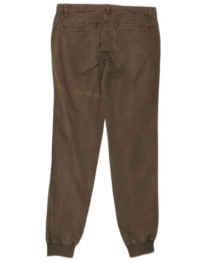 Penn-rich Mens Joggers Trousers Medium W30 L30 Khaki Cotton