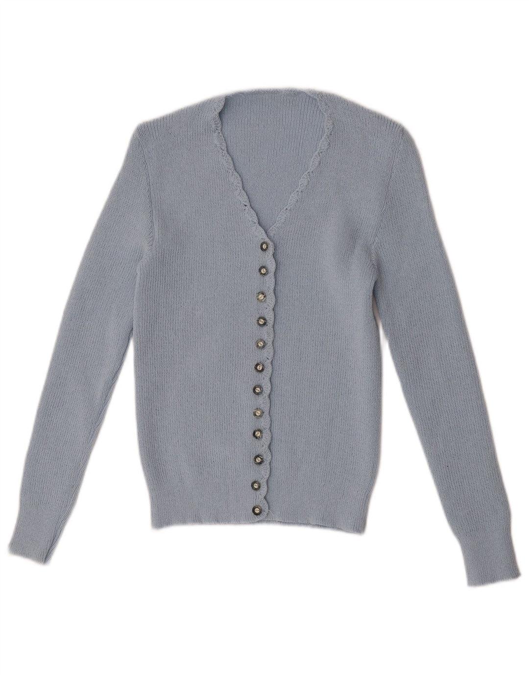 Vintage Womens Cardigan Sweater UK 4 XS Blue