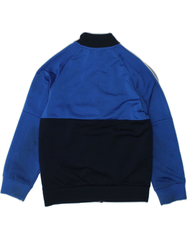 ADIDAS Boys Tracksuit Top Jacket 5-6 Years Blue Colourblock Polyester | Vintage Adidas | Thrift | Second-Hand Adidas | Used Clothing | Messina Hembry 