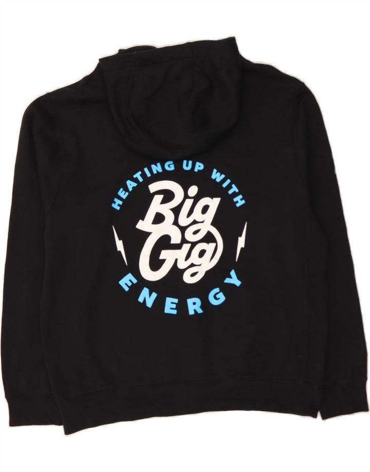 NIKE Mens Graphic Hoodie Jumper Large Black Cotton Vintage Nike and Second-Hand Nike from Messina Hembry 
