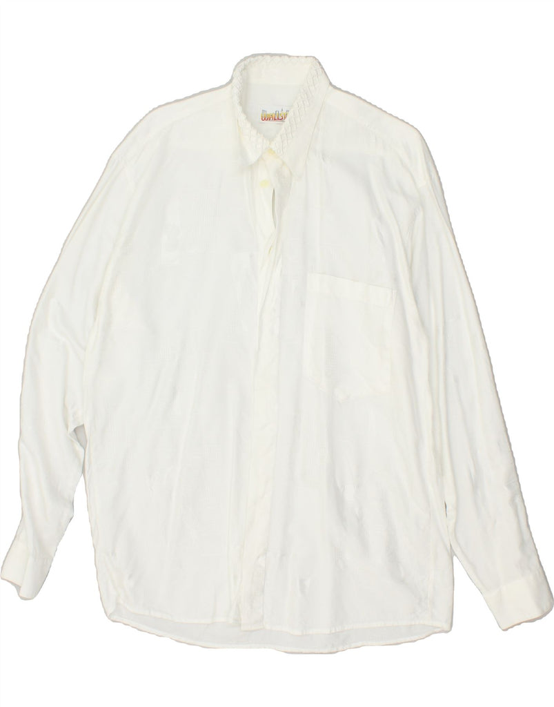 VINTAGE Mens Shirt Medium White | Vintage Vintage | Thrift | Second-Hand Vintage | Used Clothing | Messina Hembry 