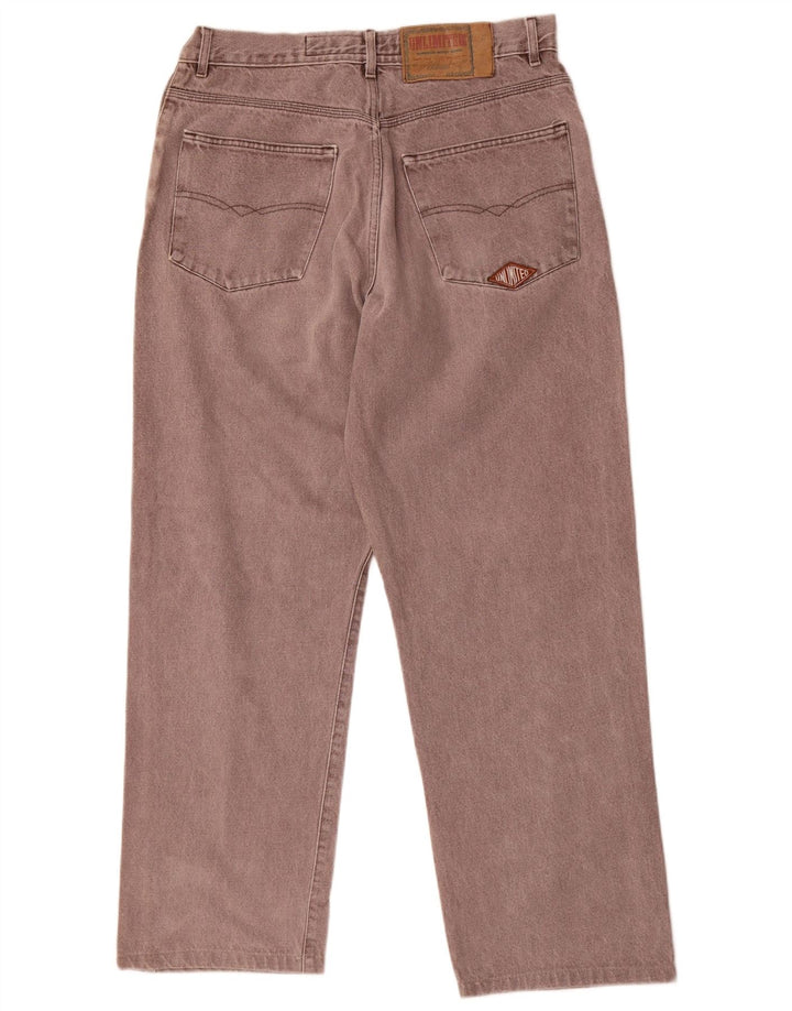 Unlimited Mens Straight Jeans W36 L30 Grey Cotton