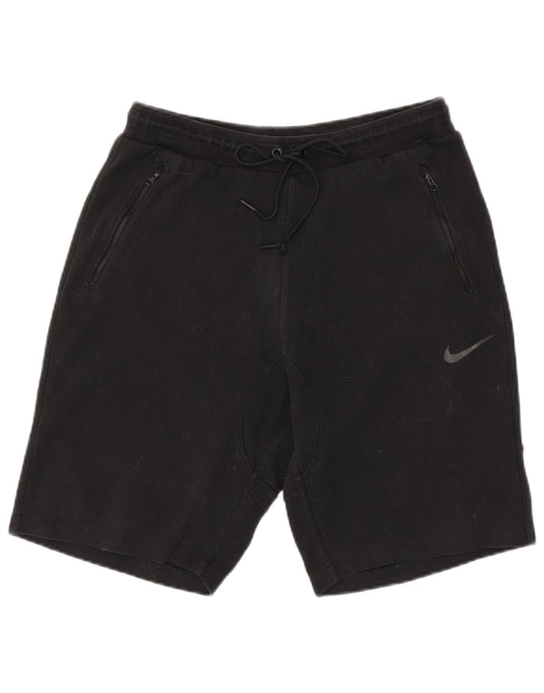 NIKE Mens Sport Shorts Large  Black Cotton