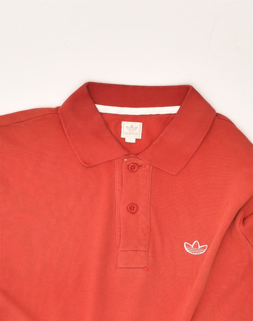 ADIDAS Mens Polo Shirt Small Red Cotton | Vintage Adidas | Thrift | Second-Hand Adidas | Used Clothing | Messina Hembry 