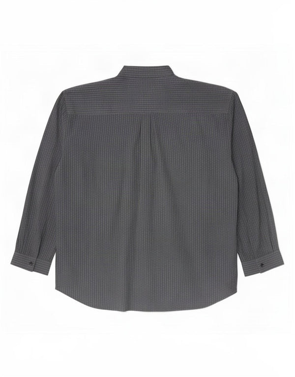 Woodpecker Mens Shirt Size 43/44 17 1/2 XL Grey Check Cotton