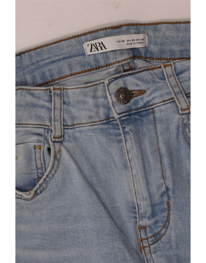 Zara Womens Flared Jeans EU 36 XS W26 L33 Blue