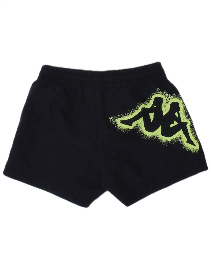 Kappa Boys Graphic Sport Shorts 6-7 Years Navy Blue Polyester