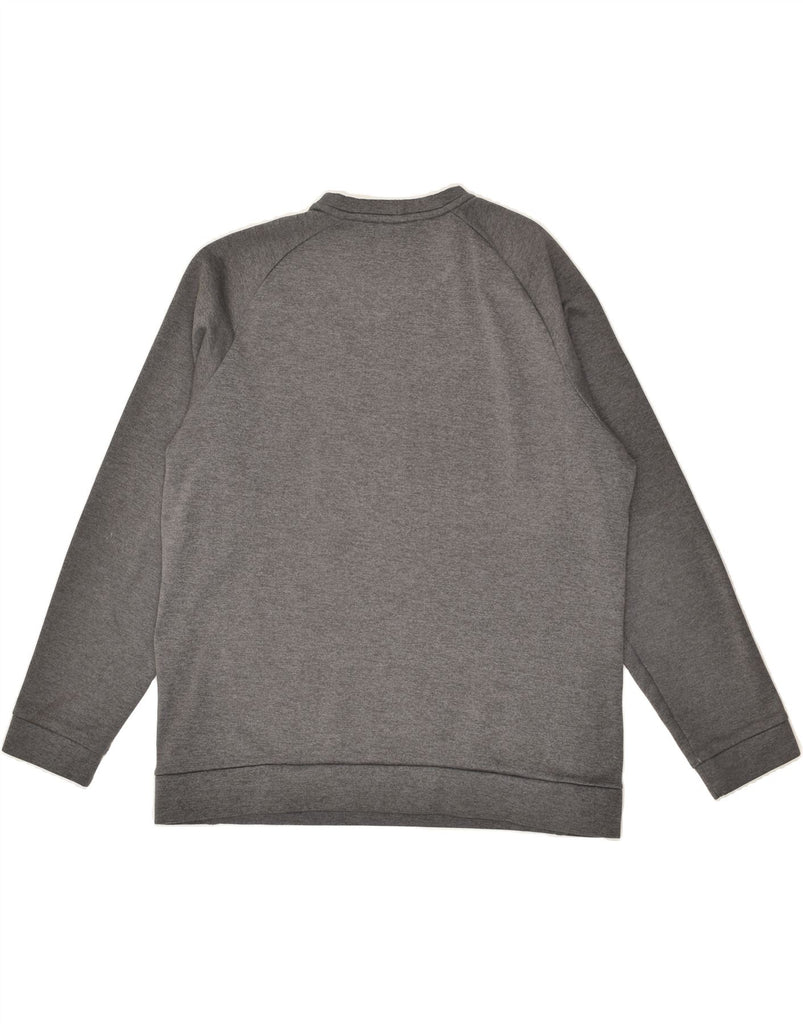 NIKE Mens Dri Fit Sweatshirt Jumper Medium Grey Polyester | Vintage Nike | Thrift | Second-Hand Nike | Used Clothing | Messina Hembry 
