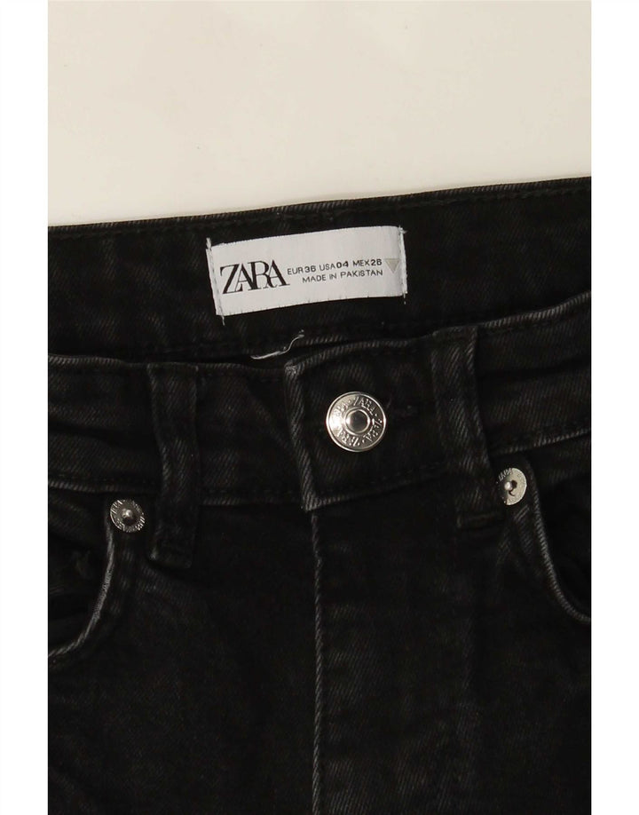 Zara Womens Bootcut Jeans EU 36 XS W26 L25 Black