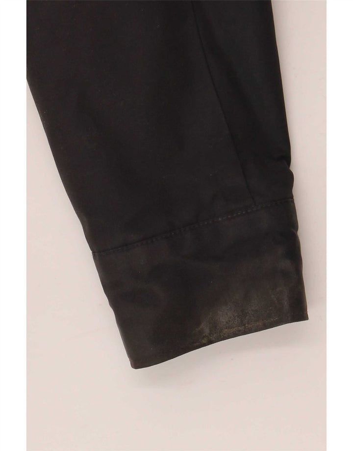 Crew Clothing Mens Bomber Jacket UK 38 Medium Black Cotton