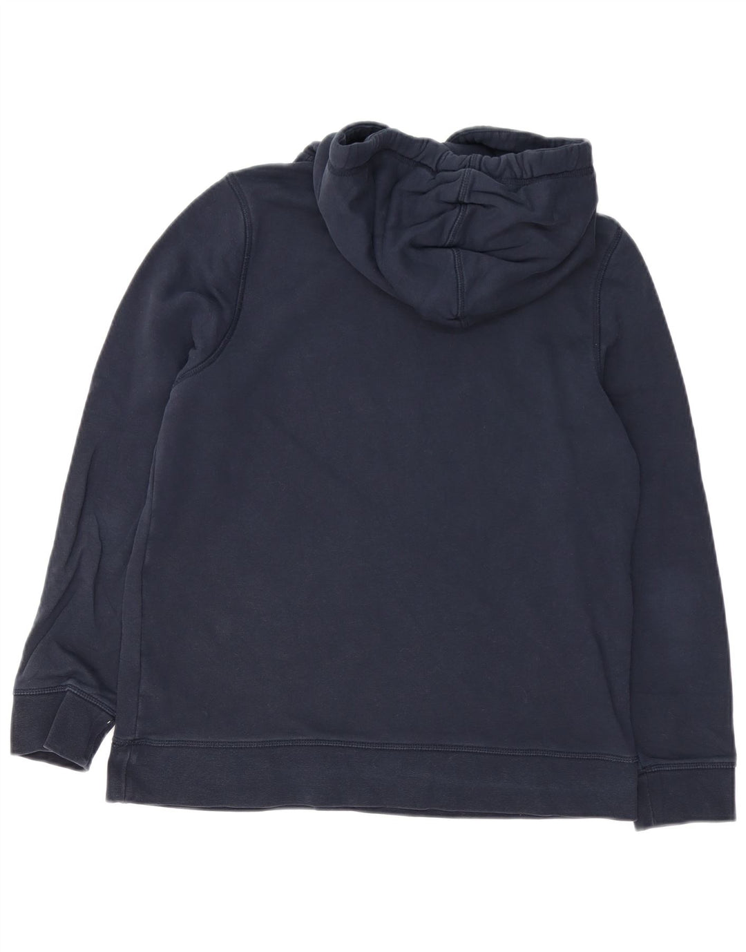 TOMMY HILFIGER Womens Graphic Hoodie Jumper UK 14 Medium Navy Blue Cotton