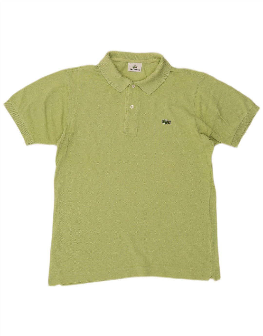 Lacoste Mens Polo Shirt Size 3 Small Green Cotton
