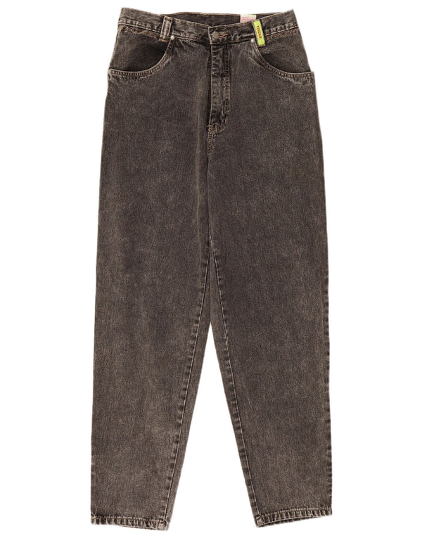 Vingar Womens High Waist Tapered Jeans W32 L32 Grey Cotton