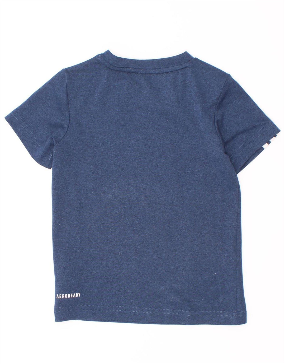 Adidas Boys Aeroready T-Shirt Top 2-3 Years Blue Polyester