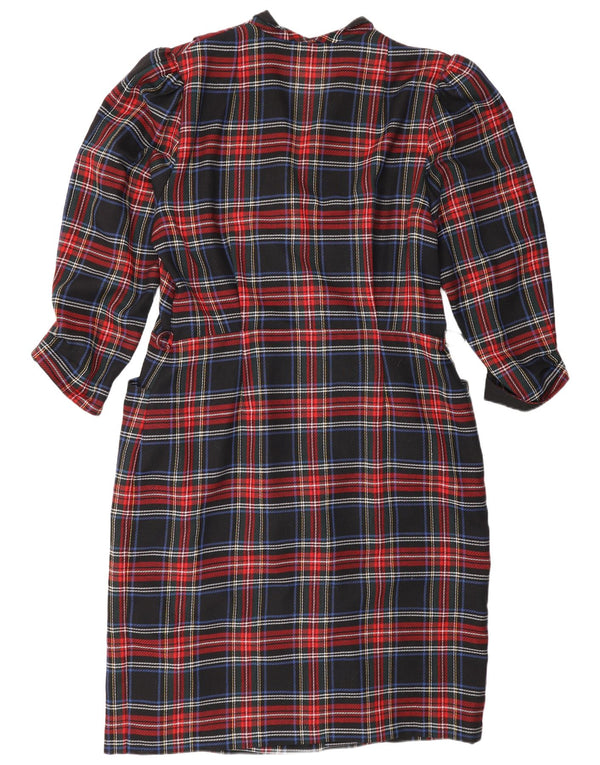 Adler Womens Sheath Dress UK 16 Large Multicoloured Check Polyester