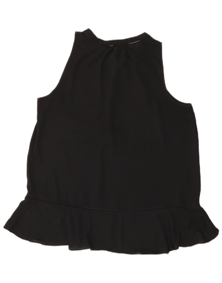 MOSSIMO Womens Sleeveless Blouse Top UK 18 XL Black Polyester