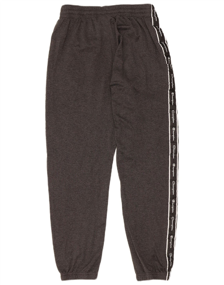 Champion Mens Graphic Tracksuit Trousers Joggers XS  Grey Polyester