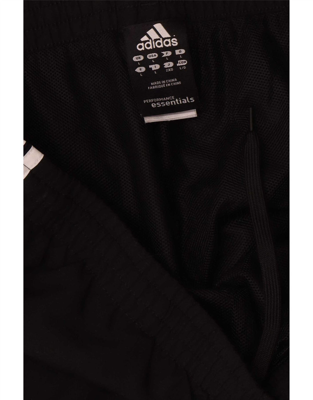 Adidas Mens Climalite Tracksuit Trousers Large  Black Polyester