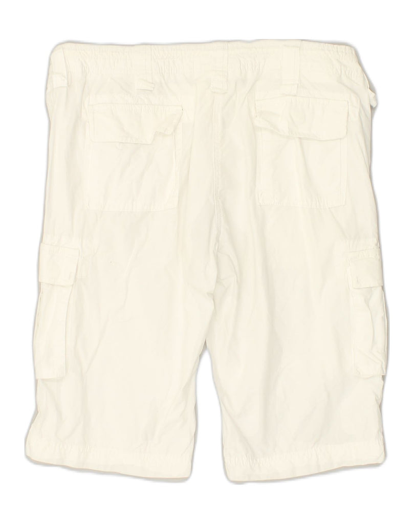 DACK'S Womens Cargo Shorts IT 44 Medium W30 White Cotton | Vintage Dack's | Thrift | Second-Hand Dack's | Used Clothing | Messina Hembry 