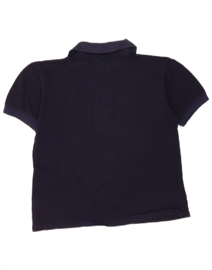 Kappa Womens Polo Shirt UK 8 Small Navy Blue Cotton