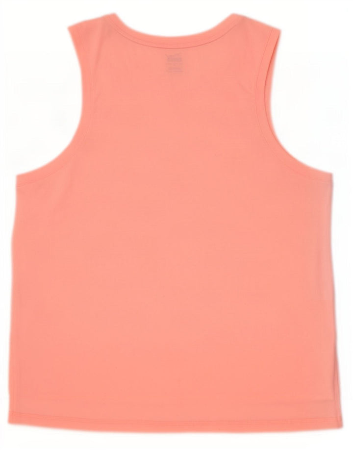 Puma Womens Graphic Vest Top UK 16 Large Pink Polyester