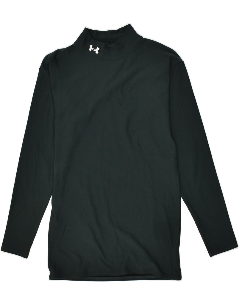 UNDER ARMOUR Mens Top Long Sleeve Medium Green Polyester | Vintage Under Armour | Thrift | Second-Hand Under Armour | Used Clothing | Messina Hembry 