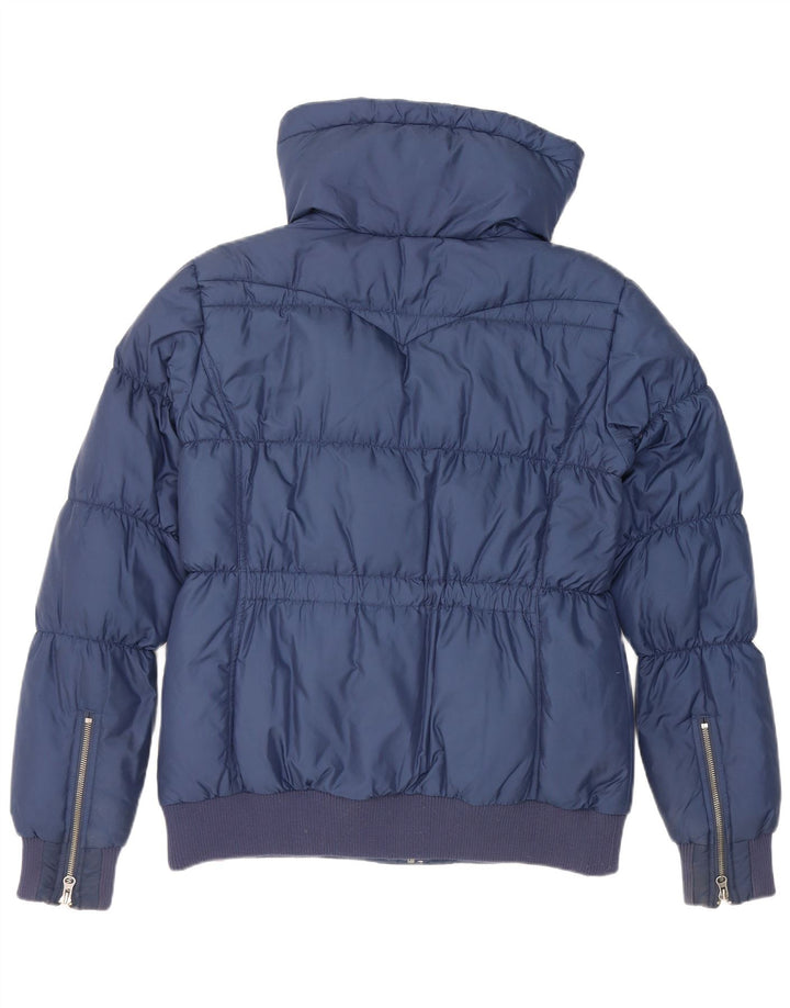 Levi's Womens Padded Jacket UK 16 Large Navy Blue Polyester