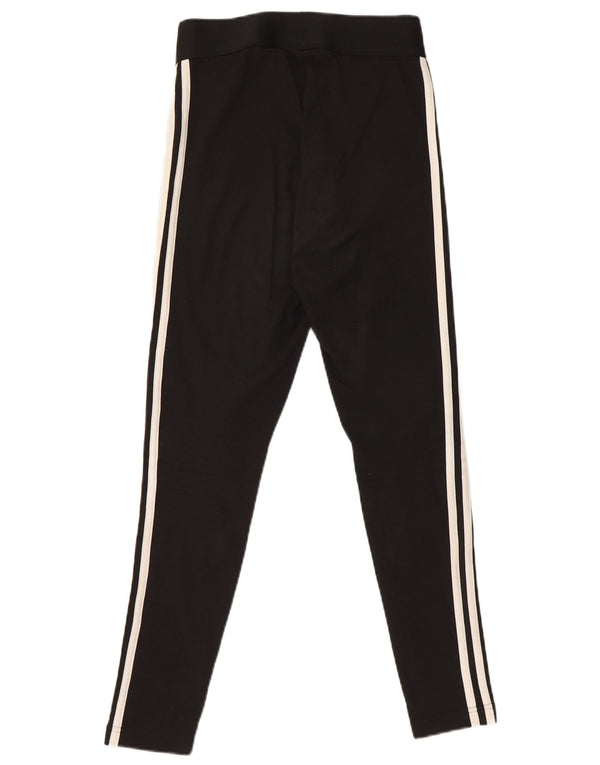 Adidas Womens Leggings UK 8/10 Small Black Cotton